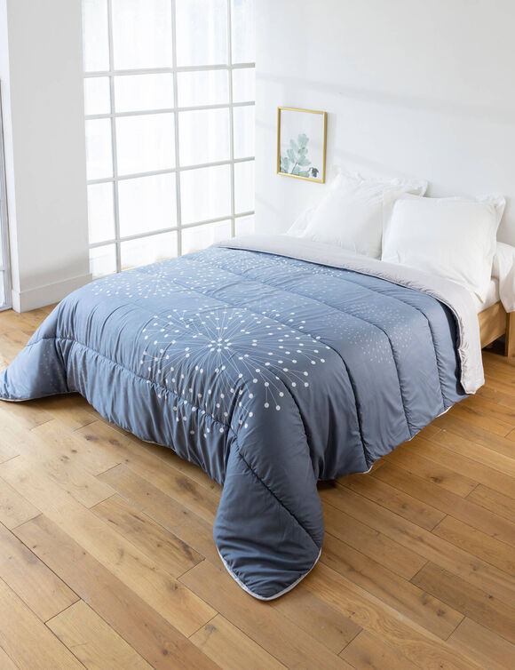 Couette microfibre feu d'artifice 200 g/m² (bleu grisé)