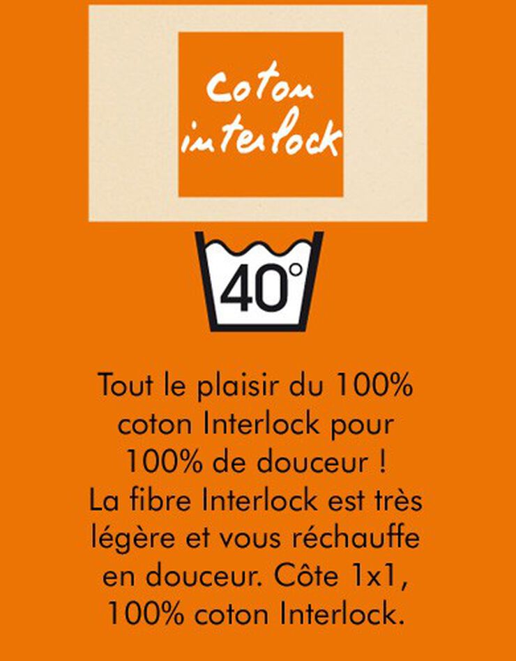 Caleçon long Thermoperle® polyester - lot de 2 (jeans) Caleçon long Thermoperle® polyester - lot de 2 (jeans)