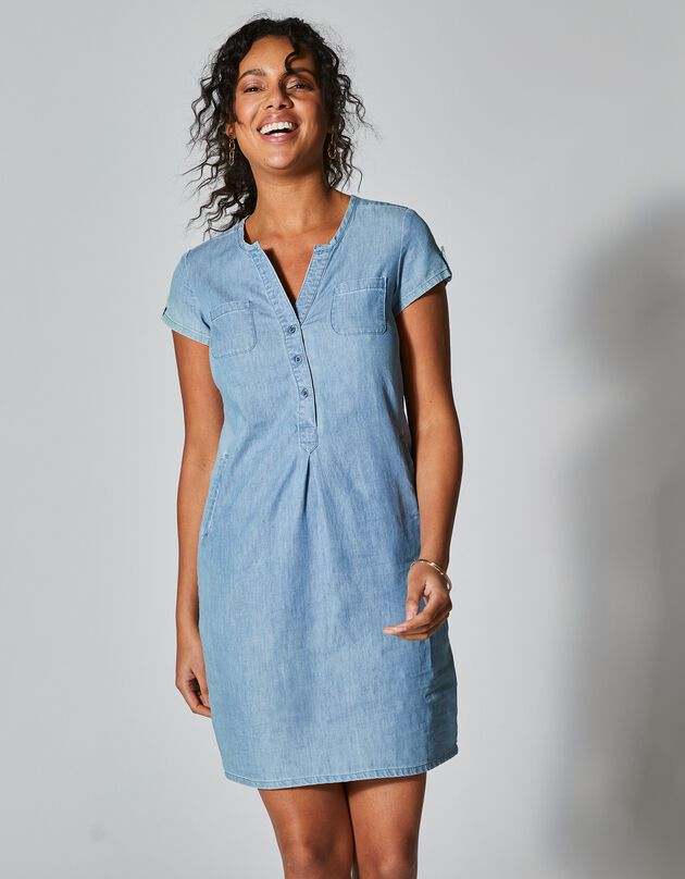 Robe denim léger (bleached)