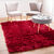 Tapis poils longs (rouge)