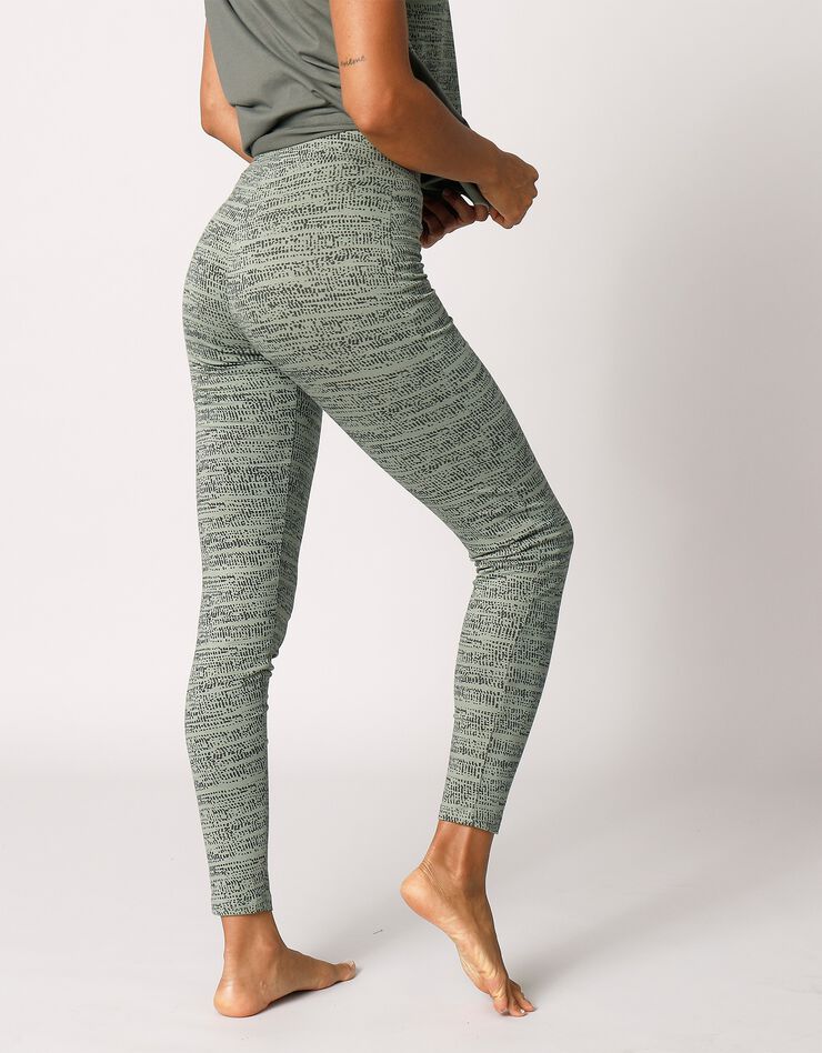 Legging imprimé effet chiné (kaki) Legging imprimé effet chiné (kaki)