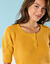 Pull Spécial Petites col rond boutonné (miel)