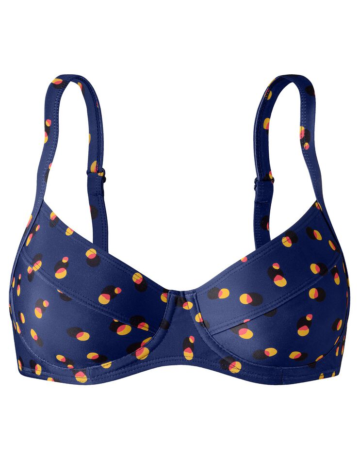 Haut de maillot de bain corbeille Tissi - avec armatures (bleu) Haut de maillot de bain corbeille Tissi - avec armatures (bleu)