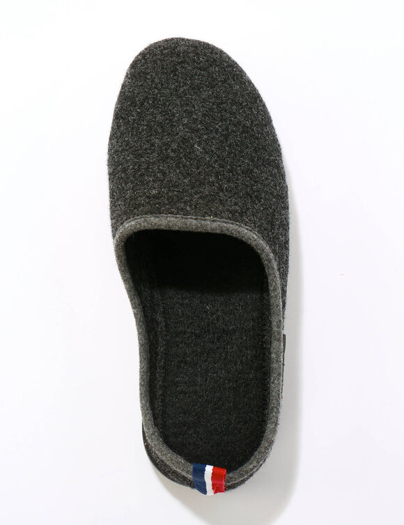 Mules homme Airplum®, semelles Airflex™ laine majoritaire (anthracite)