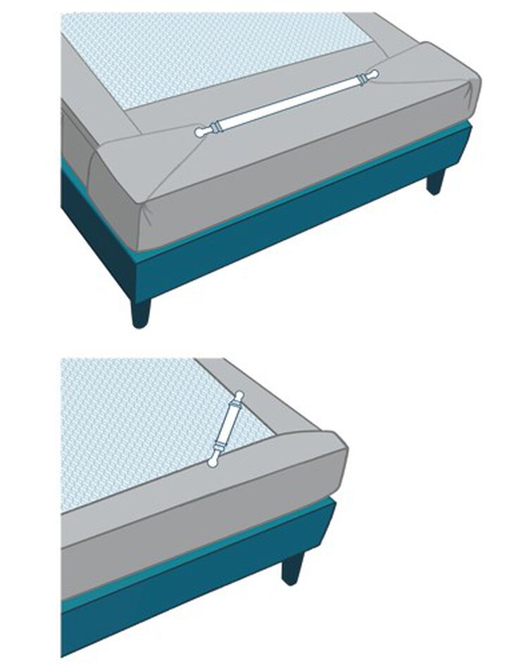 Tendeur draps - Lot de 2 ou 4 (blanc) Tendeur draps - Lot de 2 ou 4 (blanc)