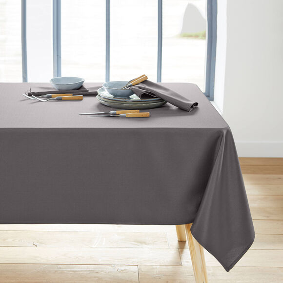 Nappe unie entretien facile (gris)