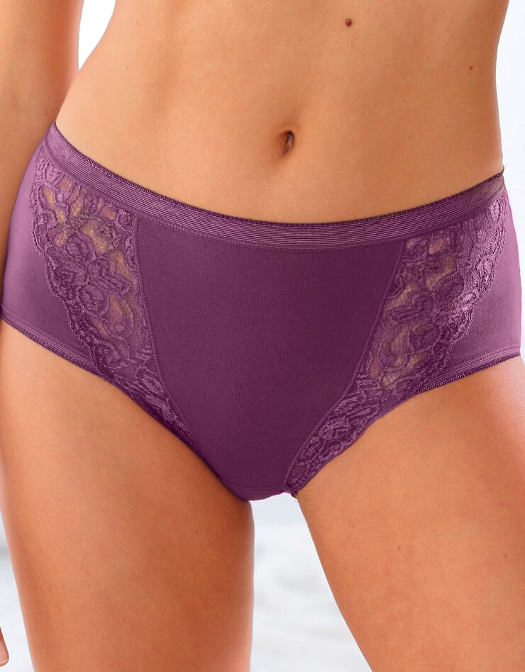 Culotte maxi dentelle - lot de 3 (fruité) Culotte maxi dentelle - lot de 3 (fruité)