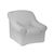 Housse extensible unie canap&eacute; fauteuil accoudoirs (gris perle)
