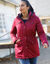 Parka déperlante doublée maille polaire (prune)