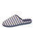 Mules ergonomiques velours (blanc / bleu)