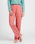Pantalon pyjama fleuri &laquo;charme botanique&raquo; (corail / &eacute;cru)