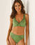 Soutien-gorge forme crois&eacute;e uni brod&eacute; Olbia - sans armatures (vert)