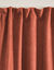 Rideau occultant et isolant finition galon fronceur (terracotta)