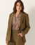 Veste blazer fluide, manches longues (kaki)