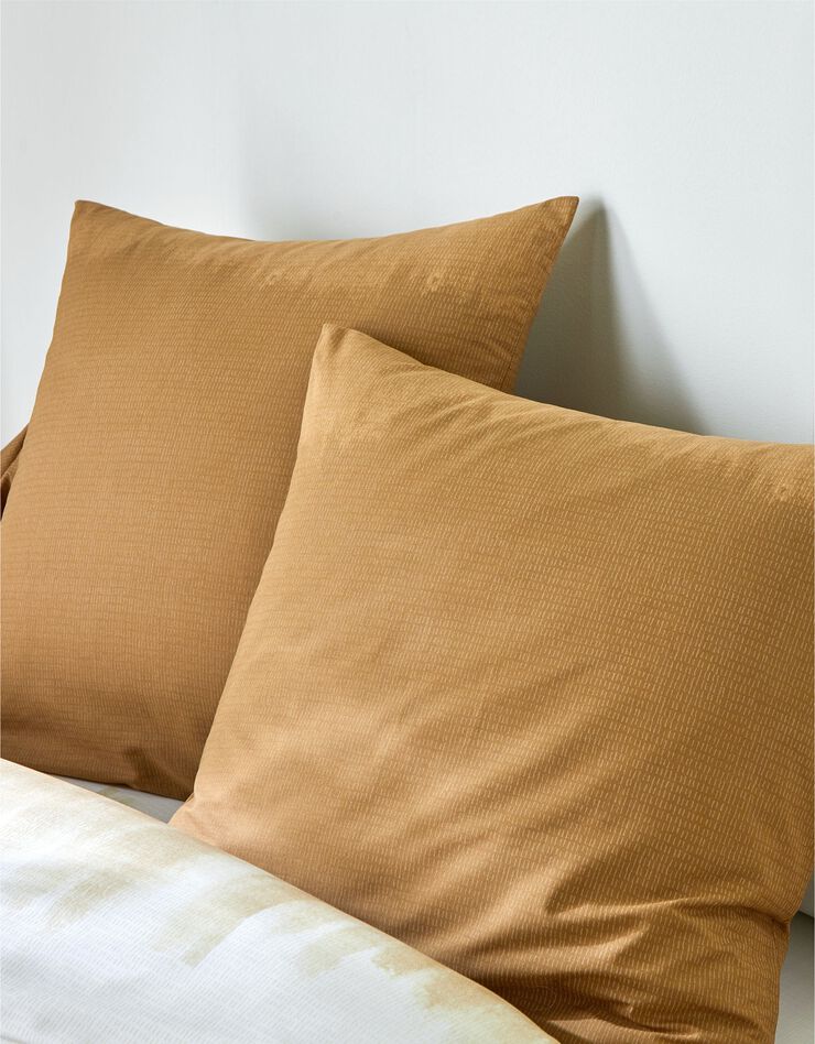 Linge de lit Abysse en coton (sable)