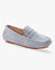 Mocassins en cuir velours (bleu)