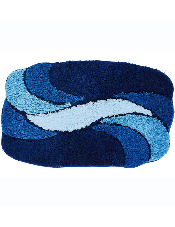 Tapis de bain pétales (bleu)