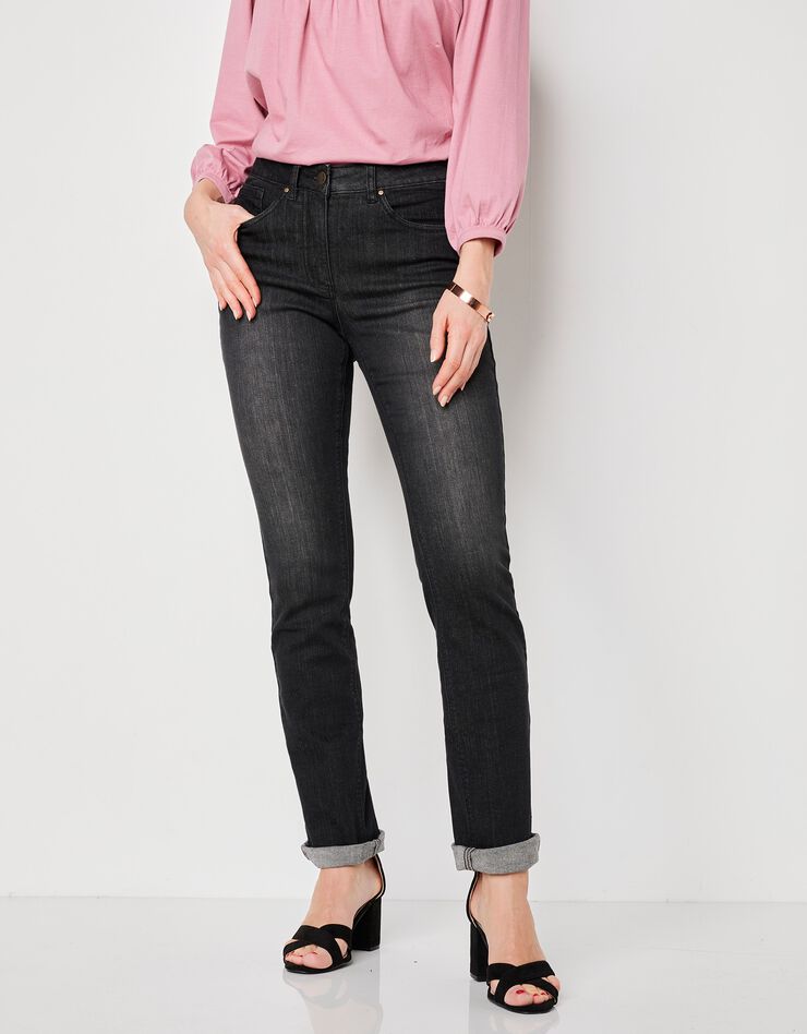 Jean stretch coupe droite (noir) Jean stretch coupe droite (noir)