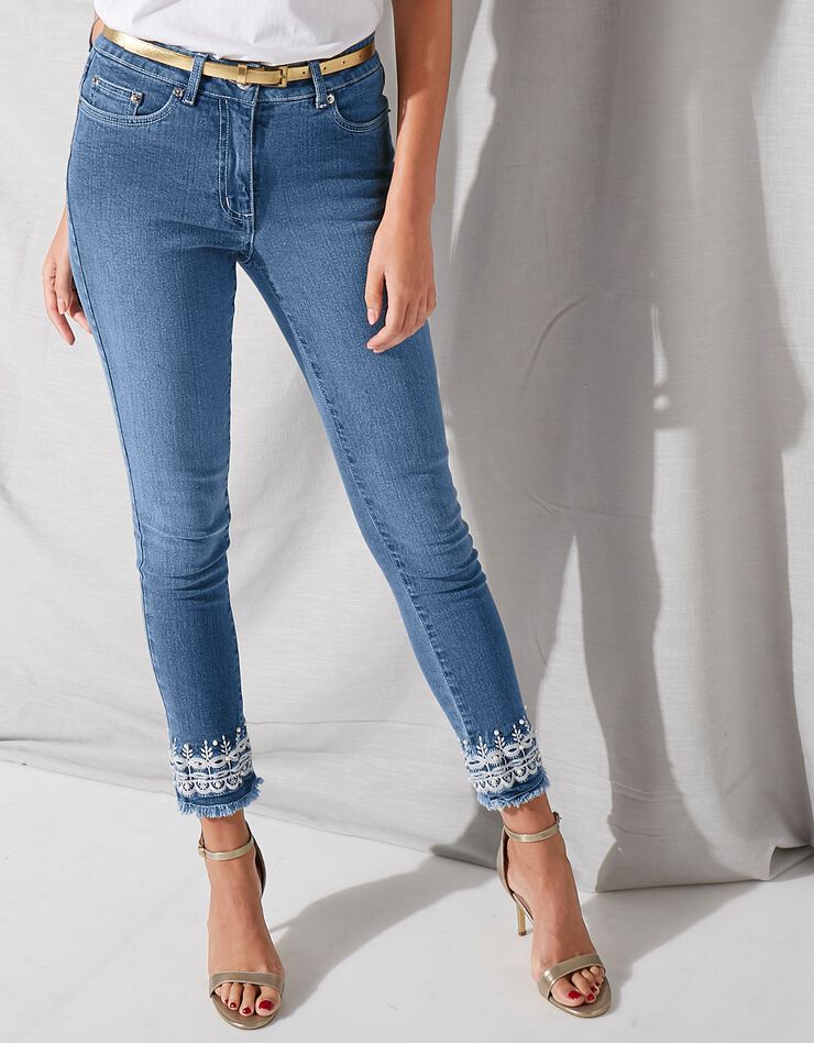 Jean 7/8 brodé (bleached) Jean 7/8 brodé (bleached)