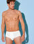 Slip ouvert taille haute - lot de 2 (blanc)