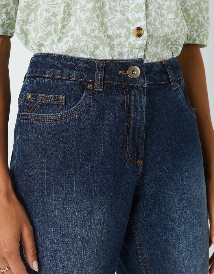 Jean stretch coupe mom spécial petites (dark blue) Jean stretch coupe mom spécial petites (dark blue)