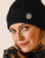 Bonnet bouton bijou (noir)