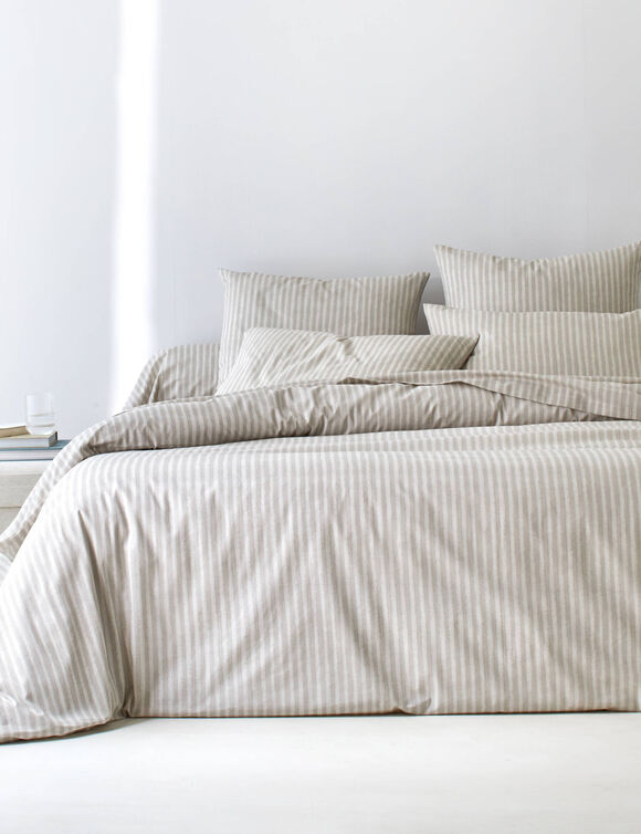 Linge de lit Charly - coton 52 fils/cm&sup2; (beige)