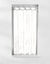 Vitrage droit voile uni finition pattes (ivoire)
