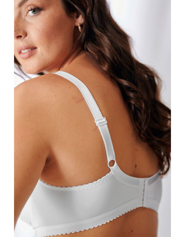 Soutien-gorge dentelle et microfibre sans armatures (blanc) Soutien-gorge dentelle et microfibre sans armatures (blanc)