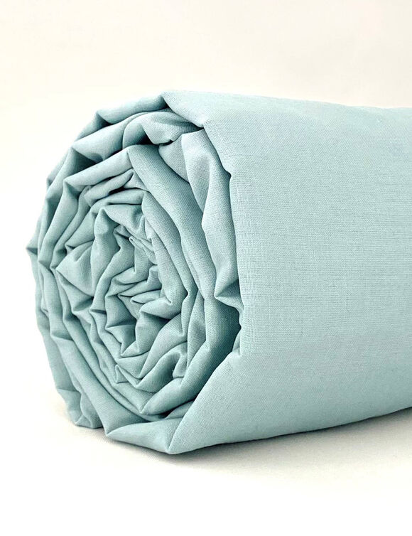 Drap-housse irrétrécissable uni coton (amande)