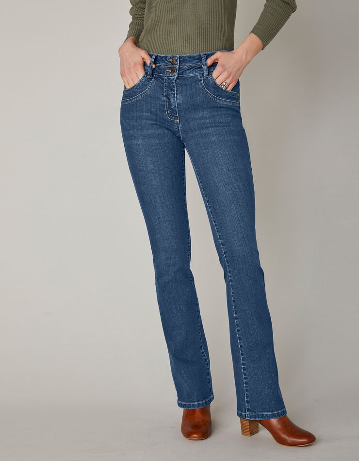 Jean délavé coupe bootcut stretch (stone) Jean délavé coupe bootcut stretch (stone)