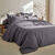 Linge de lit uni - polyester-coton 57 fils/cm&sup2; (anthracite)