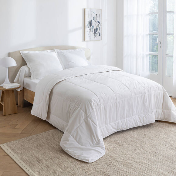 Couette pure laine vierge Woolmark&reg; 600g/m&sup2; (blanc)