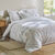 Linge de lit Lilly coton (blanc / beige)
