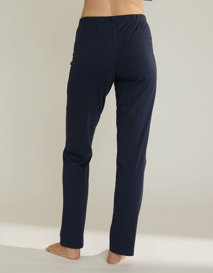 Pantalon pyjama coton Beautiful uni imprimé placé (marine) Pantalon pyjama coton Beautiful uni imprimé placé (marine)