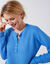 Pull col tunisien, maille anglaise toucher doux (bleu lavande)