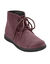 Bottines à lacet en croûte de cuir (marron)