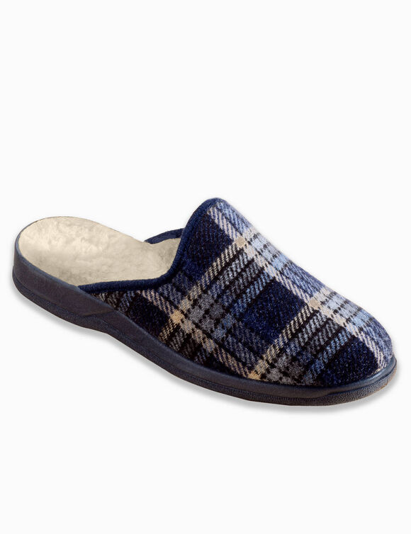 Mules homme confort - jusqu'au 47 (marine)