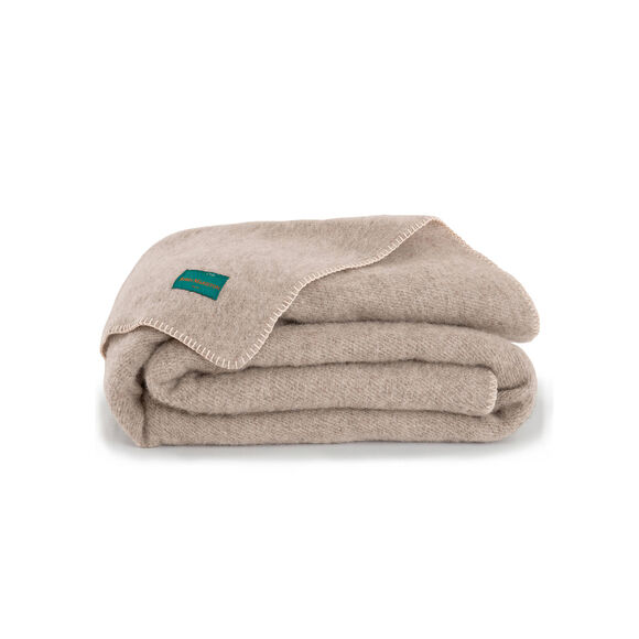 Couverture pure laine fabrication française 400 g/m² (grège)