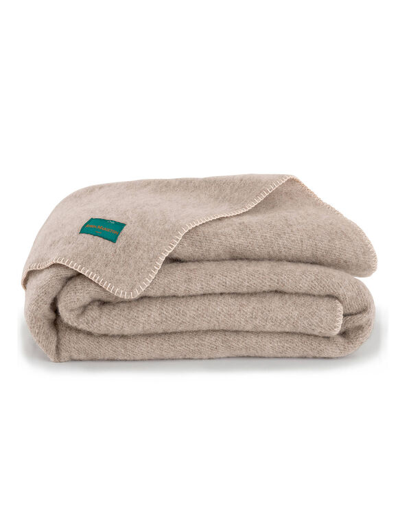 Couverture pure laine fabrication française 400 g/m² (grège)