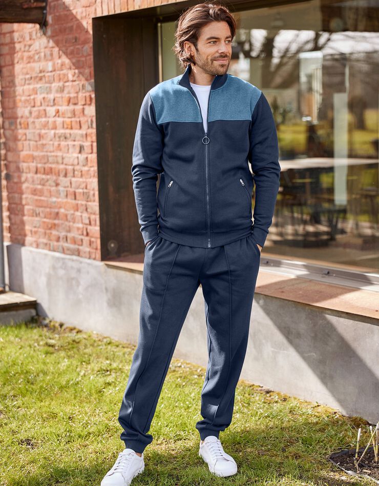 Veste molleton zippée (marine / bleu)