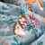 Linge de lit enfant imprimé Châtaigne - coton  (céladon)
