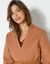 Veste matelassée col kimono (caramel)