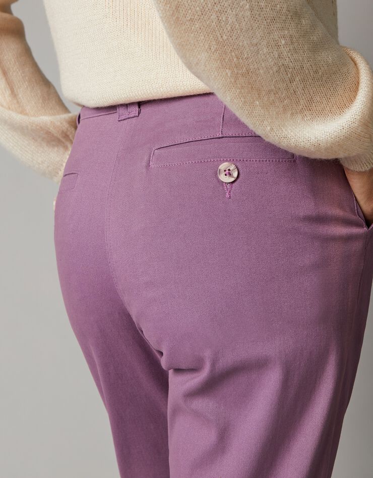 Pantalon chino stretch (parme grisé) Pantalon chino stretch (parme grisé)
