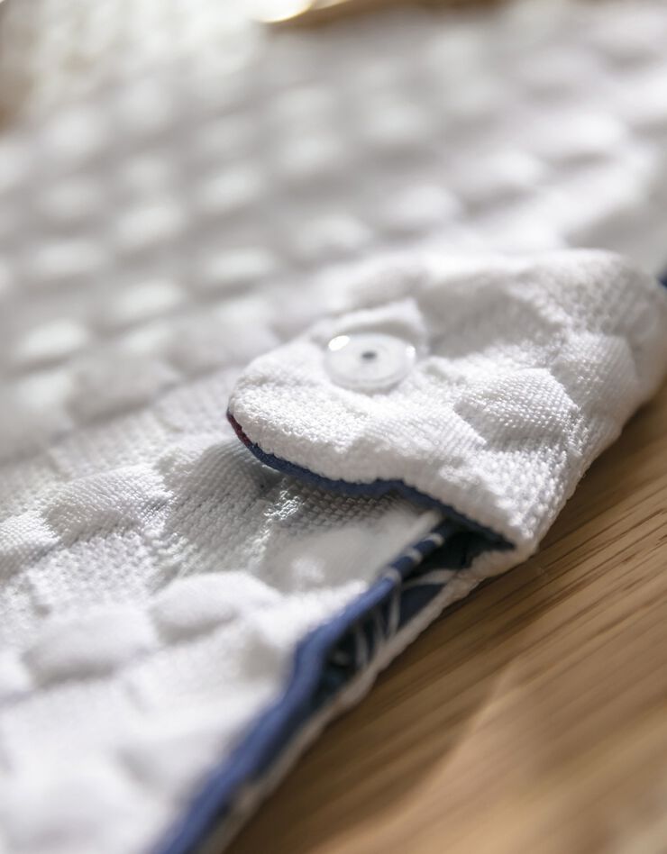 Trousse de toilette pressionnée - collection upcycling (blanc)