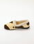 Chaussons motif animalier asym&eacute;trique (&eacute;cru / marron)