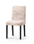 Housse microfibre bi-extensible imprim&eacute; vagues sp&eacute;ciale chaise (beige)