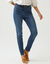 Pantalon slim, taille haute, moyenne stature (stone)