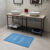 Tapis de bain motif fantaisie (bleu)