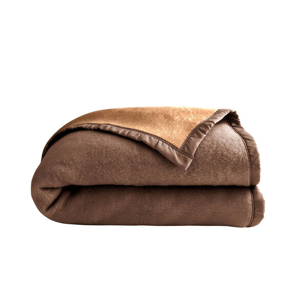 Couverture bicolore Courtelle® 420 g/m² (chamois)
